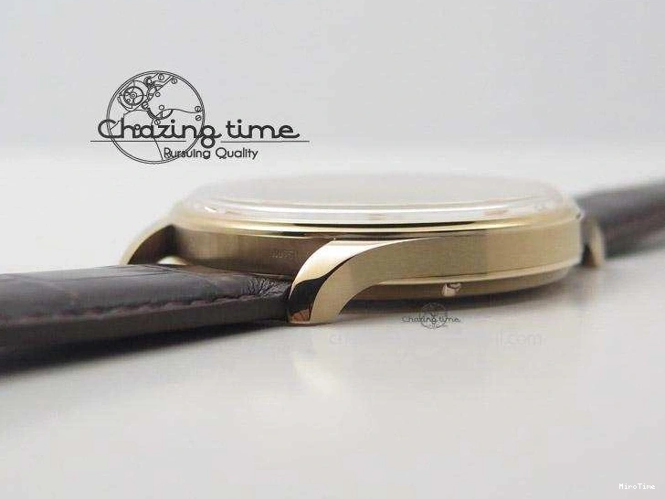 MIROTIME 0422 Compact Portuguese IW545409 RG ZF 1:1 Best Edition White Dial On Brown Leather Strap A 7336